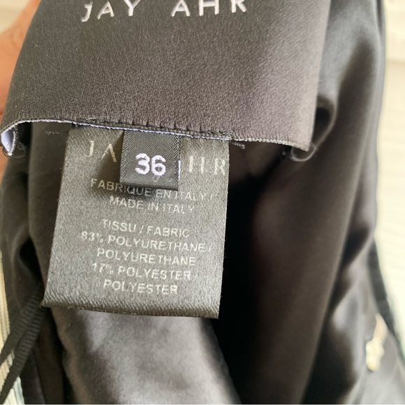 Jay Ahr one Sleeve mini dress size 36 zipper details lined rushing bodycon - Picture 13 of 16